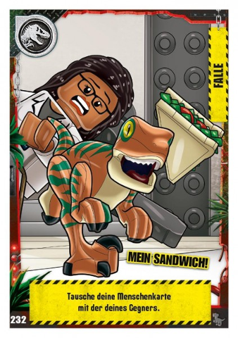 Jurassic World Trading Card Game (German) Series 3 - # 232 Mein Sandwich!
