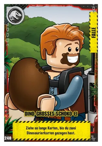 Jurassic World Trading Card Game (German) Series 3 - # 240 Dino-Grosses Schoko-Ei
