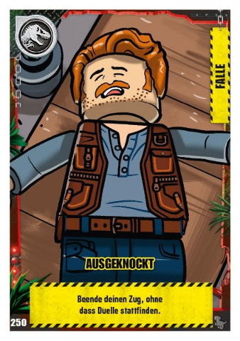 Jurassic World Trading Card Game (German) Series 3 - # 250 Ausgeknockt
