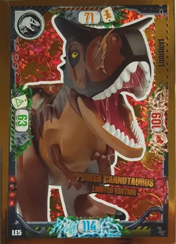 Jurassic World Trading Card Game (German) Series 3 - # LE5 Power Carnotaurus Limited Edition