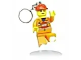Mini Torch Minifigure Flashlight Key Chain Construction Worker