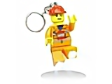 Mini Torch Minifigure Flashlight Key Chain Construction Worker