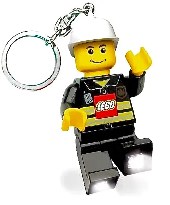 Mini Torch Minifigure Flashlight Key Chain Fire Fighter