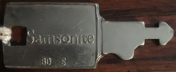 Key, Samsonite 80 S for Deluxe Set 502-1