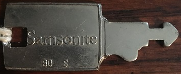 Key, Samsonite 80 S for Deluxe Set 502-1