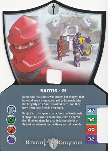 Knights Kingdom II Card, Santis - 21
