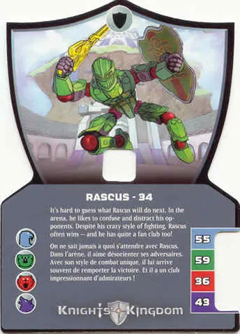 Knights Kingdom II Card, Rascus - 34