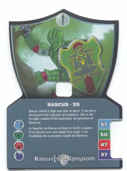 Knights Kingdom II Card, Rascus - 35