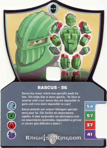Knights Kingdom II Card, Rascus - 36