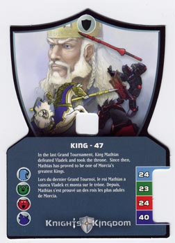 Knights Kingdom II Card, King - 47