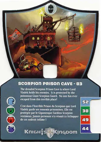 Knights Kingdom II Card, Scorpion Prison Cave - 83