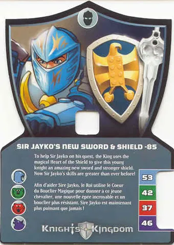 Knights Kingdom II Card, Sir Jayko's New Sword & Shield - 85