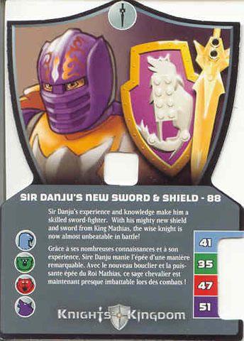 Knights Kingdom II Card, Sir Danju's New Sword & Shield - 88