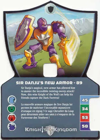 Knights Kingdom II Card, Sir Danju's New Armor - 89
