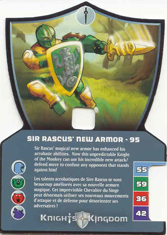 Knights Kingdom II Card, Sir Rascus' New Armor - 95