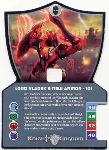 Knights Kingdom II Card, Lord Vladek's New Armor - 101