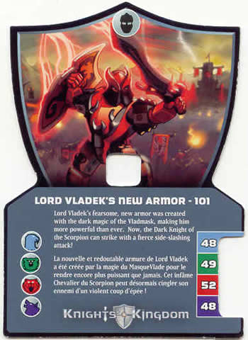 Knights Kingdom II Card, Lord Vladek's New Armor - 101