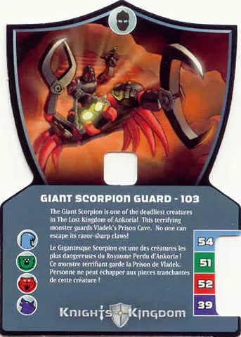 Knights Kingdom II Card, Giant Scorpion Guard - 103