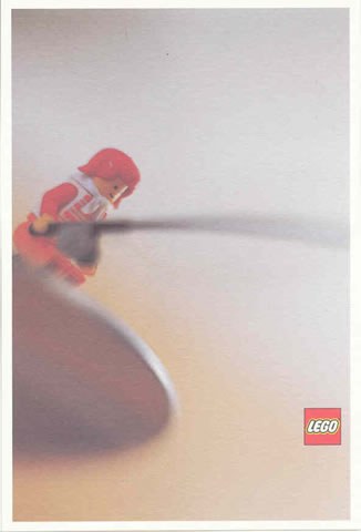 Postcard - Lego Art Project 2000 - 002 - Minifigure Fishing