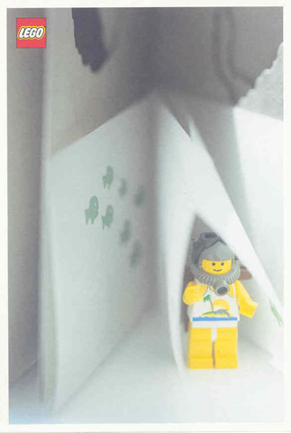 Postcard - Lego Art Project 2002 - 029 - Diver Minifigure Inside Card