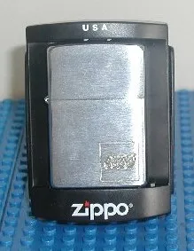 Lighter, Zippo Brand with Engraved Lego Logo on Right