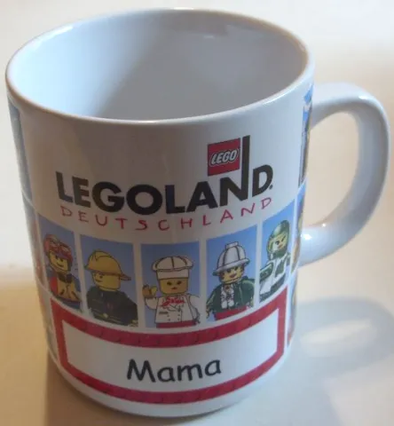 Cup / Mug Legoland Deutschland, Minifigures and 'Mama' Pattern