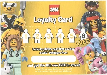 Minifigures Loyalty Card 2018