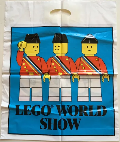 Shopping Bag, Plastic, LEGO World Show / LEGO Logo on Reverse (40.5 x 49 cm)