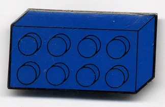 Magnet Flat, Brick 2 x 4 Design