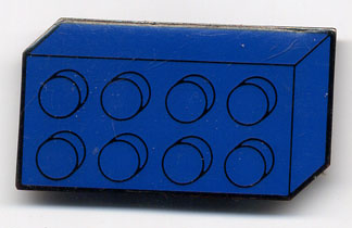 Magnet Flat, Brick 2 x 4 Design