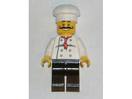 Magnet, Minifigure Chef - Curly Moustache, Black Legs