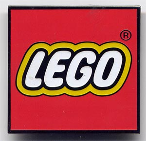 Magnet Flat, Lego Logo - Red Square