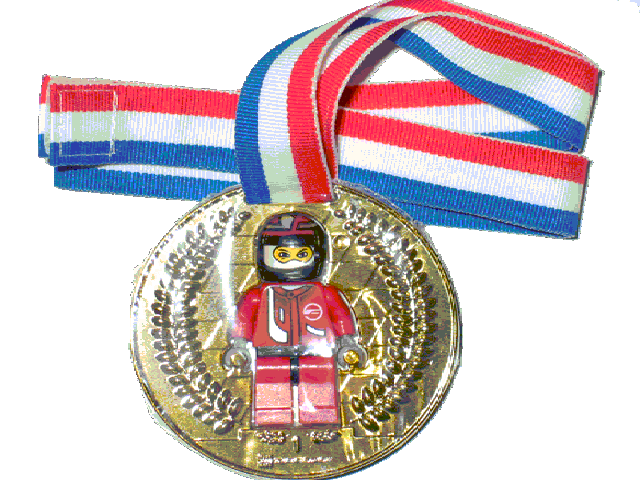 Medal with Ribbon, Racers with removable Red Racers Minifigure