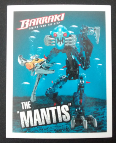 Sticker, BIONICLE Barraki L1 'THE "MANTIS"'
