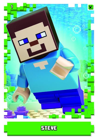 Minecraft Trading Card Collection (German) Series 1 - # 1 Steve
