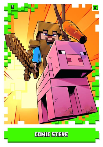 Minecraft Trading Card Collection (German) Series 1 - # 3 Comic Steve