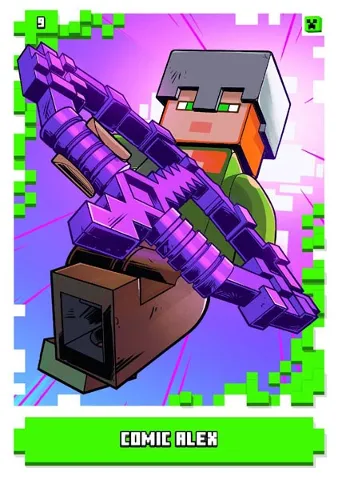 Minecraft Trading Card Collection (German) Series 1 - # 9 Comic Alex
