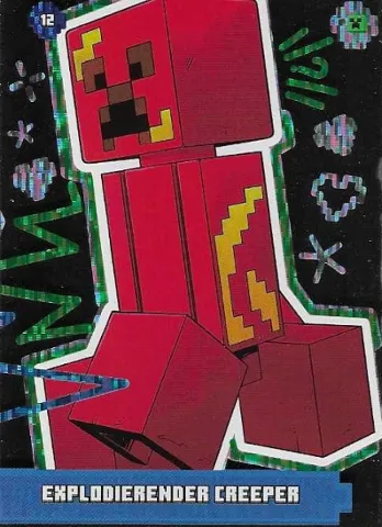 Minecraft Trading Card Collection (German) Series 1 - # 12 Explodierender Creeper