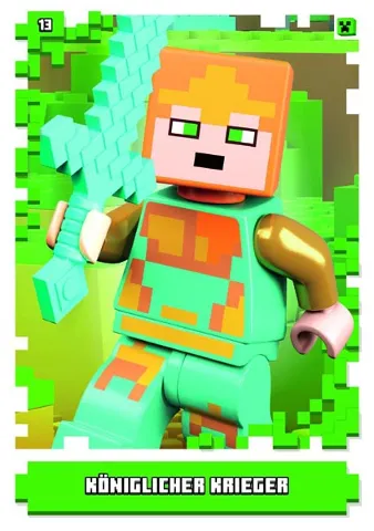 Minecraft Trading Card Collection (German) Series 1 - # 13 Königlicher Krieger