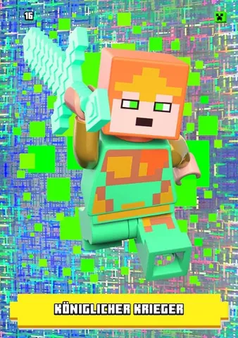 Minecraft Trading Card Collection (German) Series 1 - # 16 Königlicher Krieger