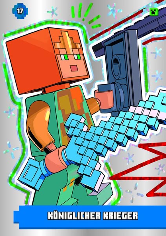 Minecraft Trading Card Collection (German) Series 1 - # 17 Königlicher Krieger
