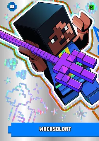 Minecraft Trading Card Collection (German) Series 1 - # 23 Wachsoldat