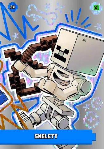 Minecraft Trading Card Collection (German) Series 1 - # 24 Skelett