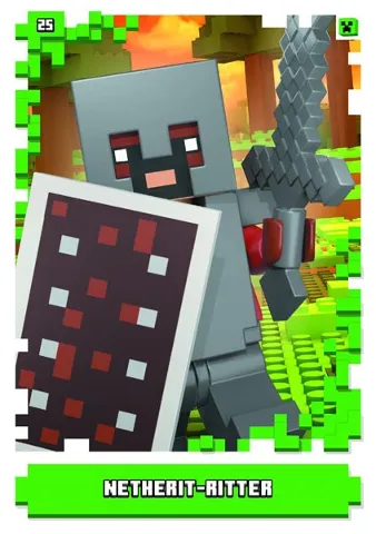 Minecraft Trading Card Collection (German) Series 1 - # 25 Netherit-Ritter