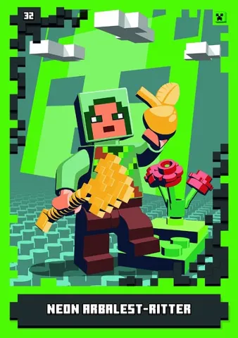 Minecraft Trading Card Collection (German) Series 1 - # 32 Neon Arbalest-Ritter