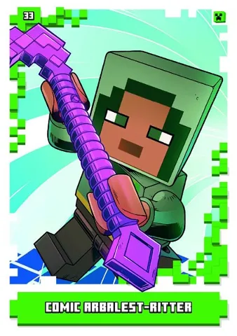 Minecraft Trading Card Collection (German) Series 1 - # 33 Comic Arbalest-Ritter