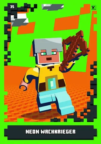 Minecraft Trading Card Collection (German) Series 1 - # 35 Neon Wachkrieger