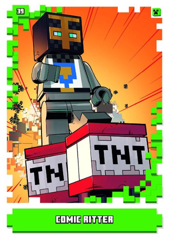 Minecraft Trading Card Collection (German) Series 1 - # 39 Comic Ritter