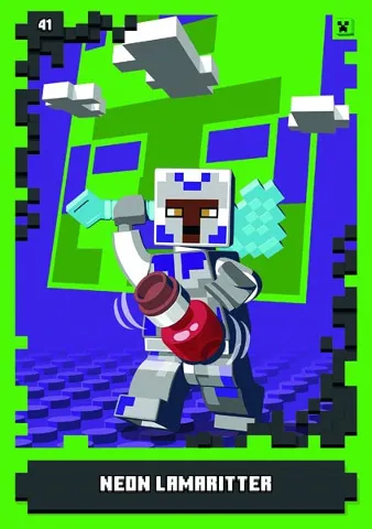 Minecraft Trading Card Collection (German) Series 1 - # 41 Neon Lamaritter