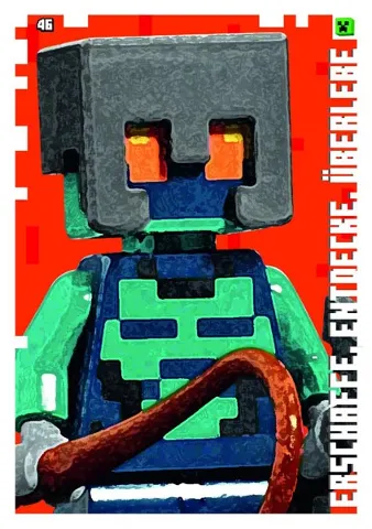 Minecraft Trading Card Collection (German) Series 1 - # 46 Erschaffe, entdecke, überlebe